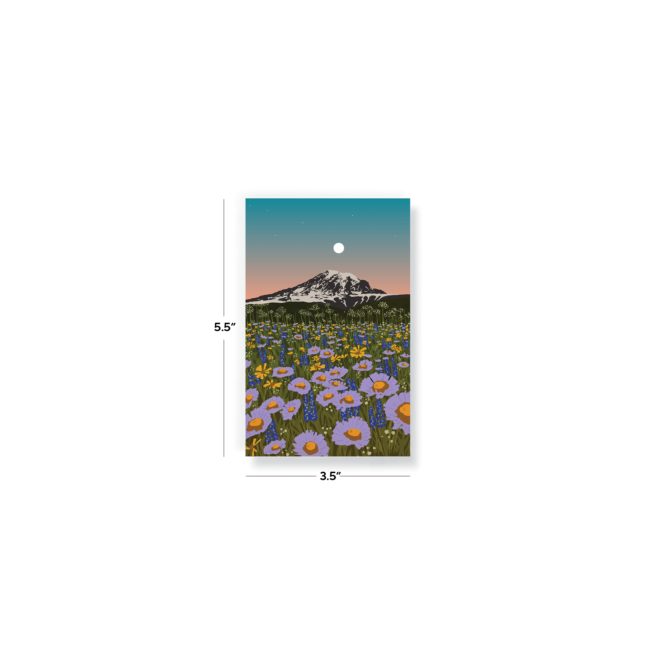 Mountain Flowers Pocket Notebook