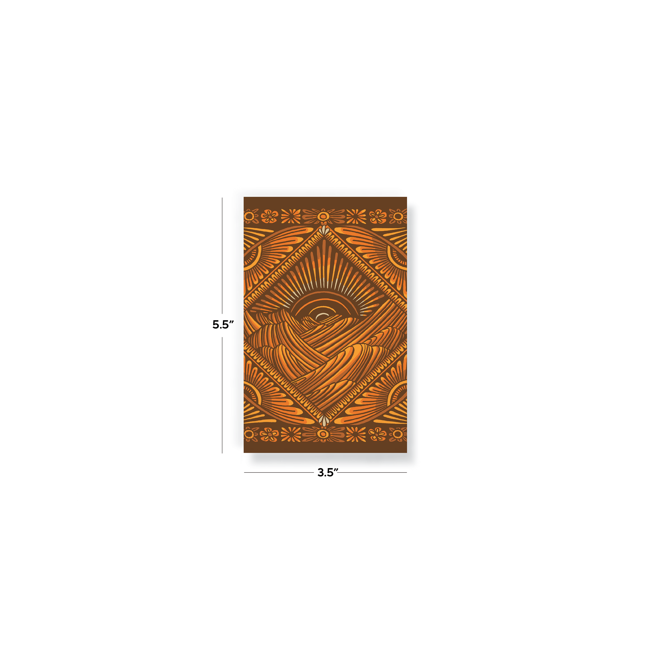 Golden Peaks Pocket Notebook