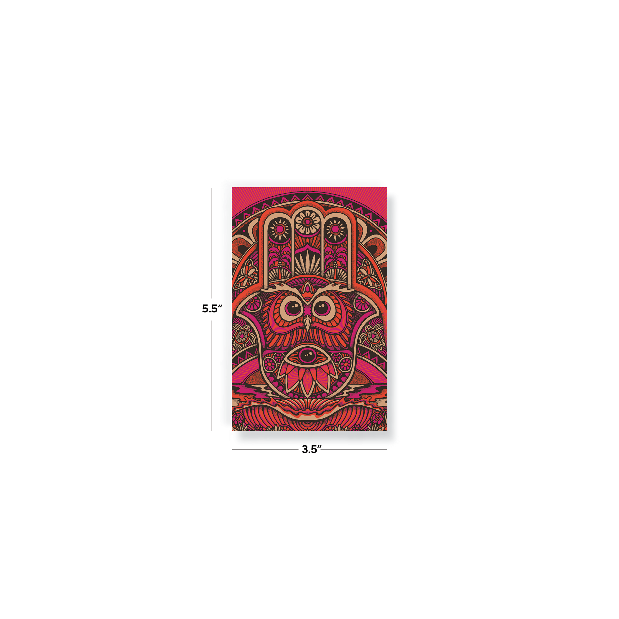 Hamsa Owl Pocket Notebook