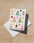 Birthday Cats Soft Touch Greeting Cards (6-Pack)