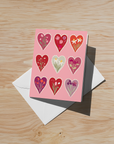Valentine Hearts Soft Touch Greeting Cards (6-Pack)