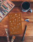 Samantha Silver Foil Classic Layflat Notebook