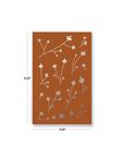 Samantha Silver Foil Classic Layflat Notebook