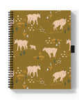 Goats Medium Wire-O Spiral Notebook