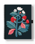 Strawberry Stalk Medium Wire-O Spiral Notebook
