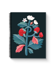 Strawberry Stalk Medium Wire-O Spiral Notebook
