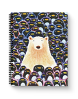 Polar Bear & Penguins Medium Wire-O Spiral Notebook