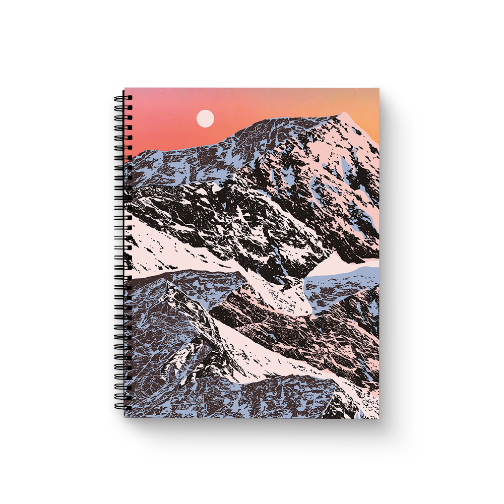 Sunset Mountain Medium Wire-O Spiral Notebook