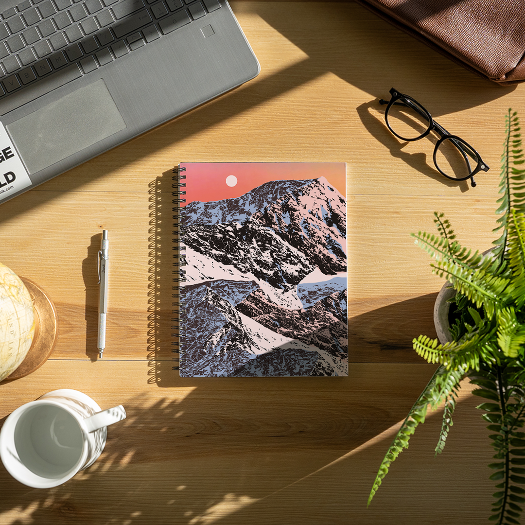 Sunset Mountain Medium Wire-O Spiral Notebook