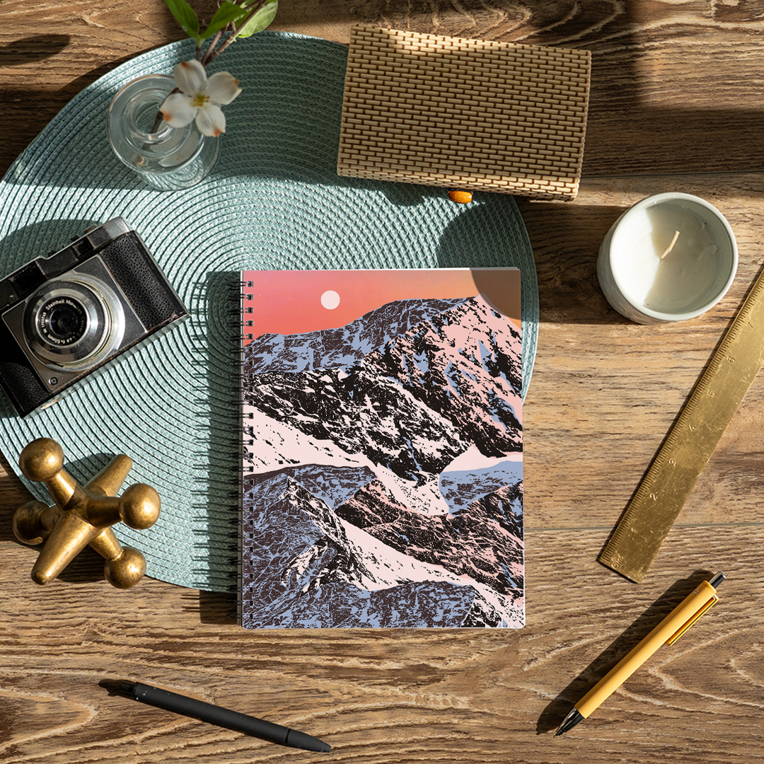 Sunset Mountain Medium Wire-O Spiral Notebook