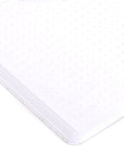 Blind Softcover Notebook dot grid page closeup