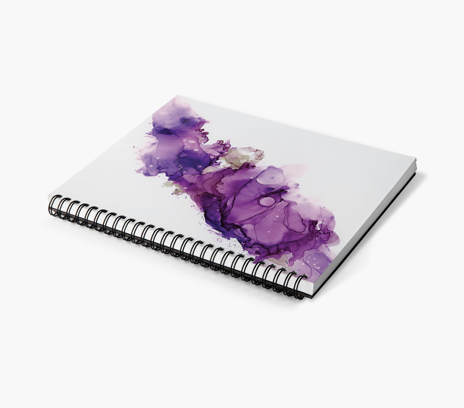 Watercolor floral bouquet, Notebook Lined Spiral