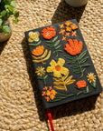 Chunky Flowers Embroidered Journal