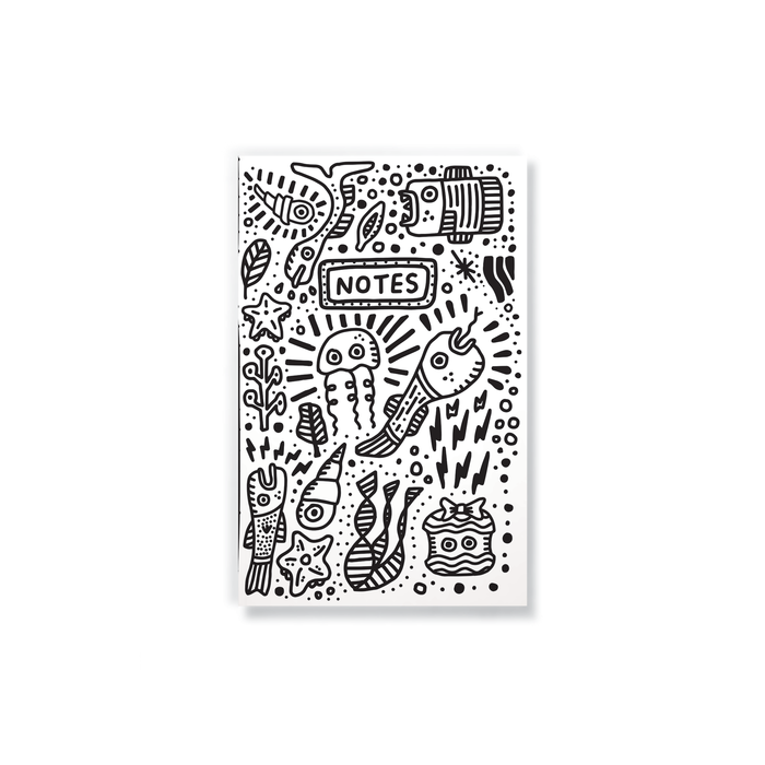 Seascape Outlines Classic Layflat Notebook