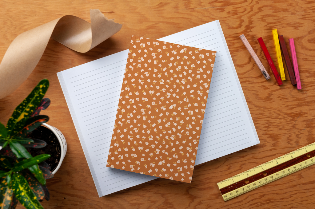 Tossed Wildflowers Classic Layflat Notebook