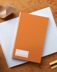 Orange Halftone Classic Layflat Notebook