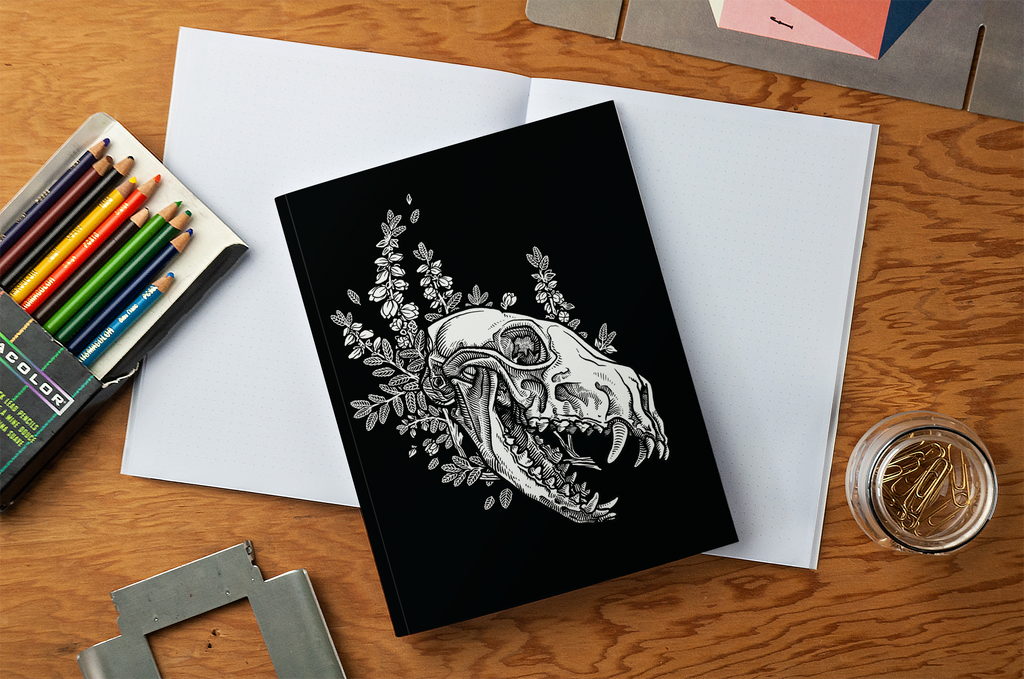 Mount Rainier Flora & Fauna Medium Layflat Notebook