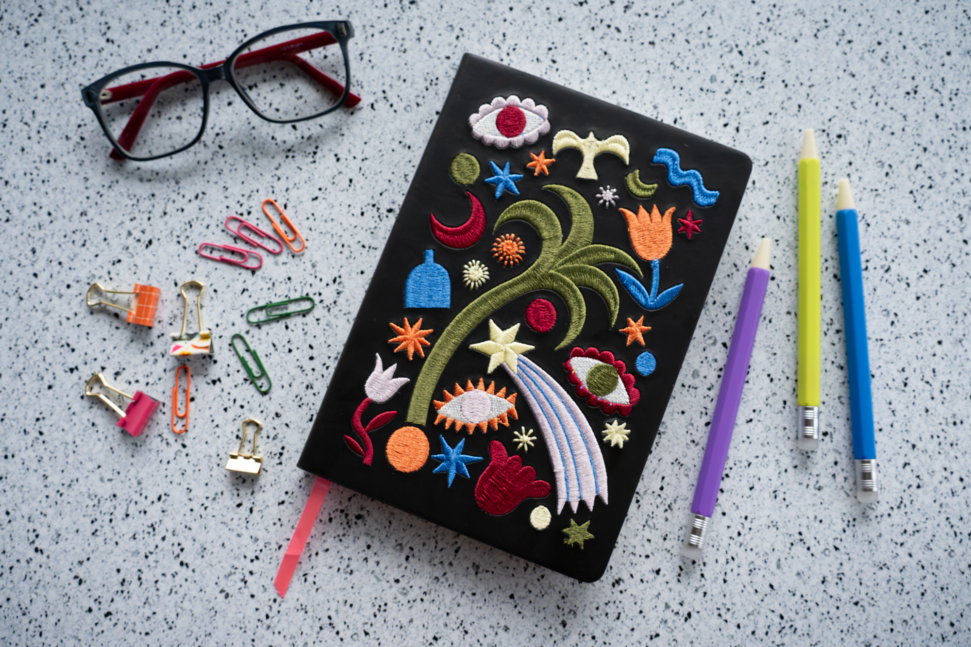 Magic Night Hardbound Embroidered Journal