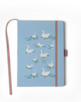 Swans Hardcover Embroidered Notebook Journal