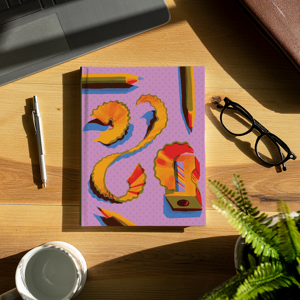 Pencil Sharpeners Hardcover Notebook - Mixed Media