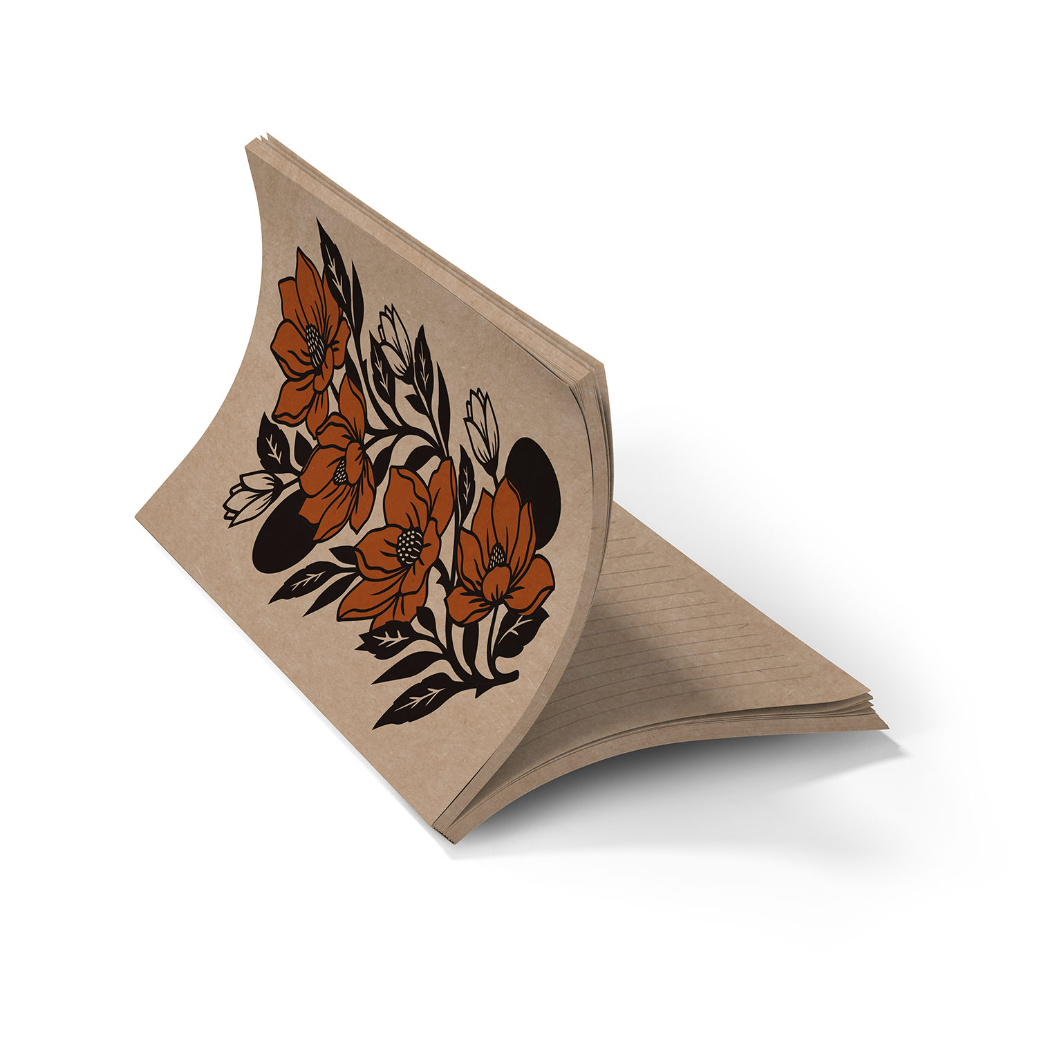 Magnolias Kraft Classic Layflat Notebook