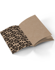 Leopard Florals Kraft Classic Layflat Notebook