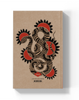Sunflower Snake Kraft Layflat Notebook
