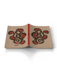 Sunflower Snake Kraft Layflat Notebook