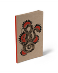 Sunflower Snake Kraft Layflat Notebook