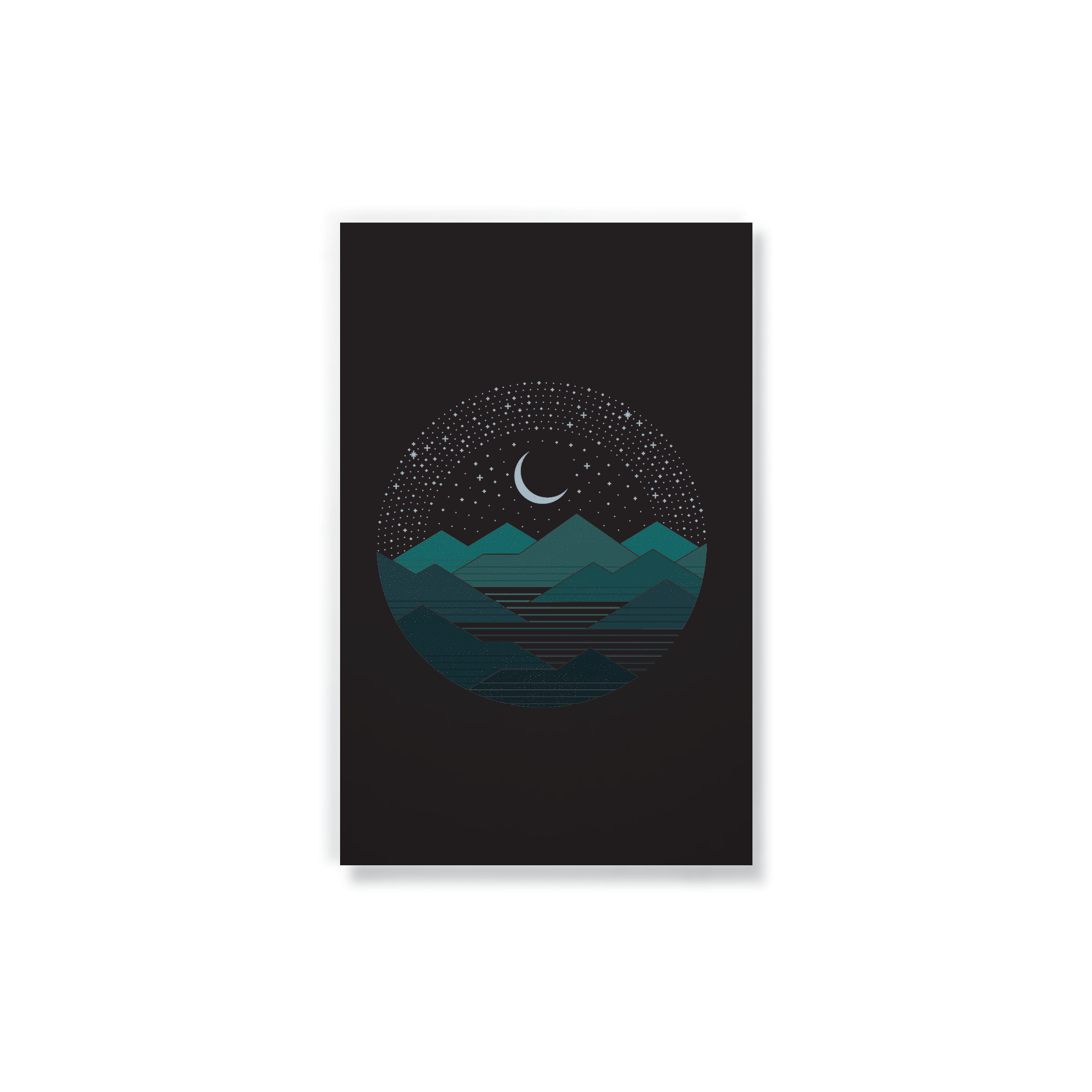 Between the Mountains and the Stars Classic Layflat Notebook