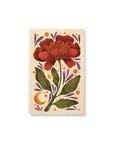 Burgundy Bloom Classic Layflat Notebook