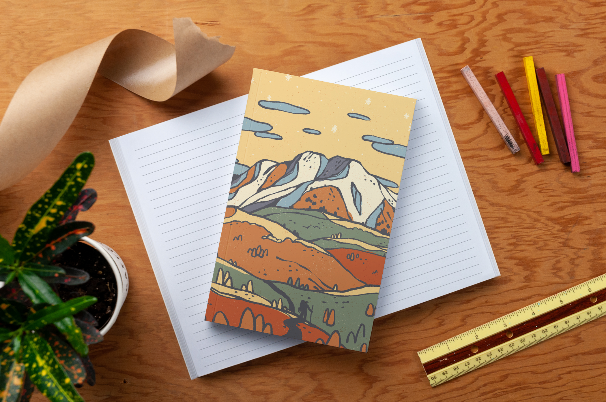 Autumn Mountain Classic Layflat Notebook