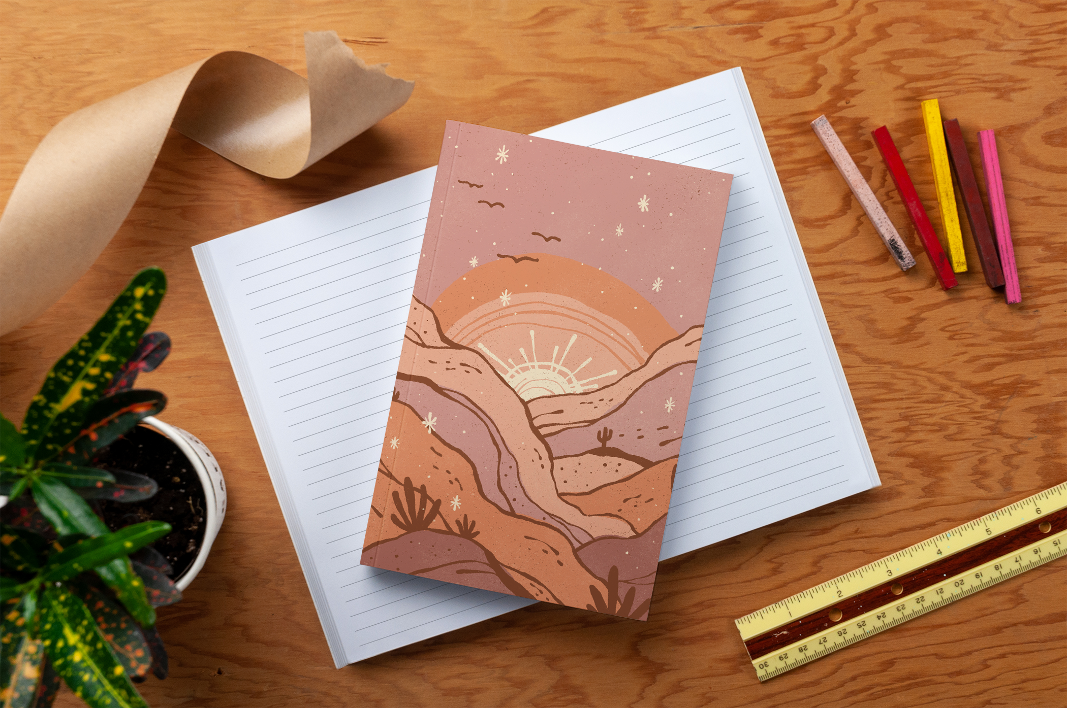 Desert Sunset Classic Layflat Notebook