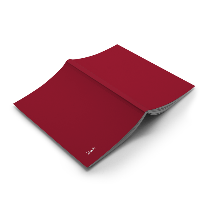 Crimson Layflat Notebook