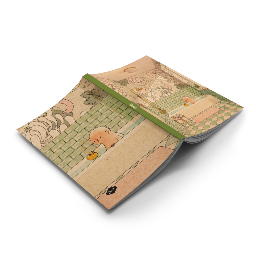 Green Bath Classic Layflat Notebook