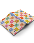 Petals & Checkers Classic Layflat Notebook