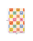 Petals & Checkers Classic Layflat Notebook