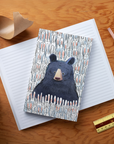 Black Bear and Bunnies Classic Layflat Notebook