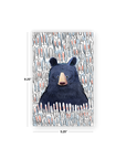 Black Bear and Bunnies Classic Layflat Notebook