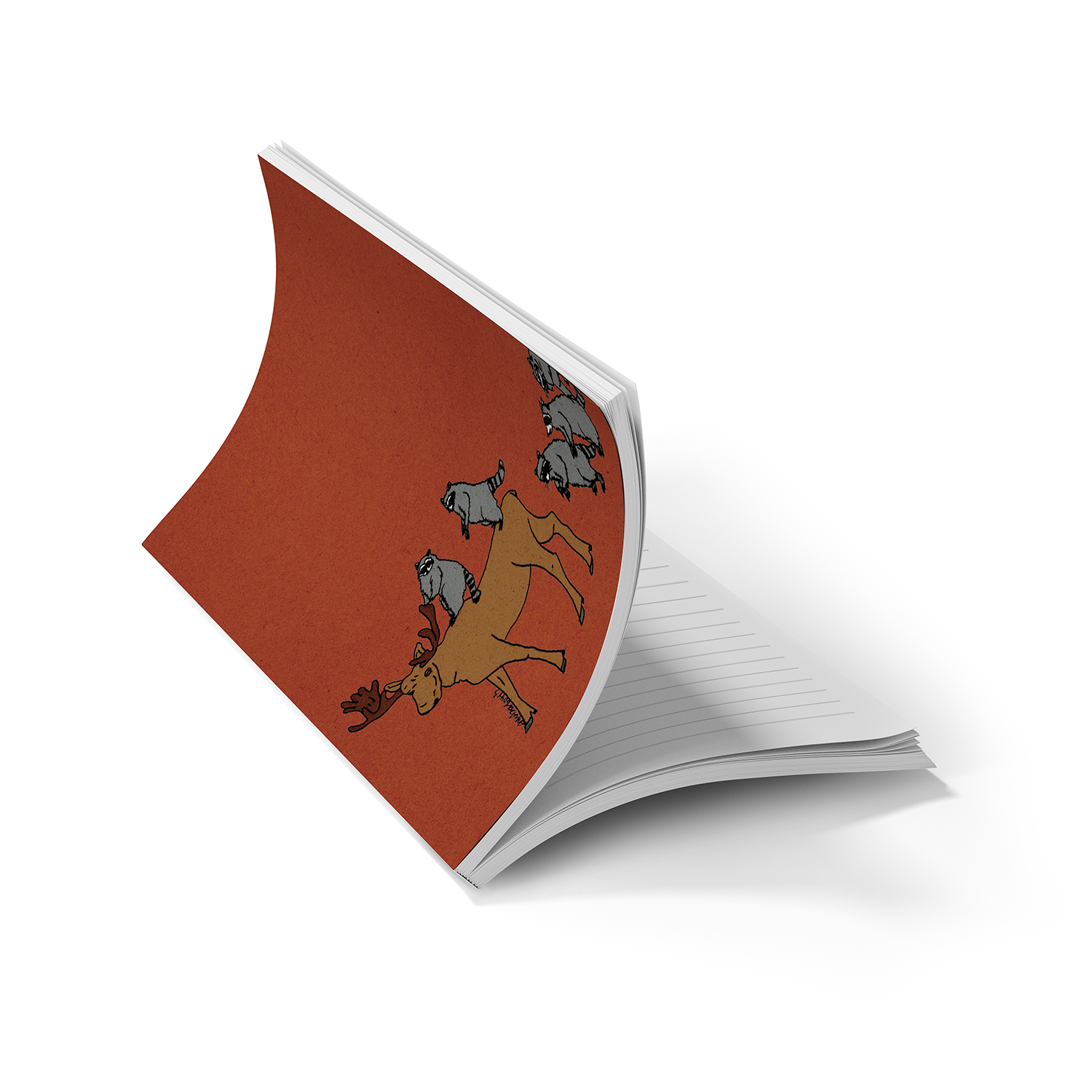 Raccoon Caravan Classic Layflat Notebook