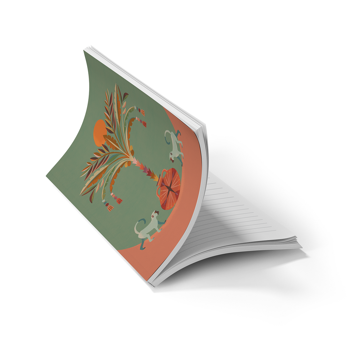 Monkeys &amp; Palm Classic Layflat Notebook