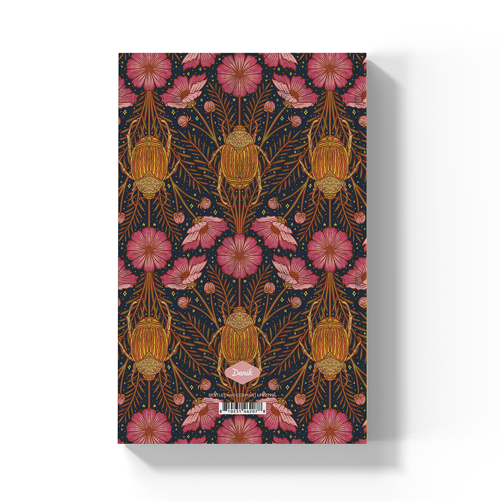 Beetles and Cosmos Classic Layflat Notebook
