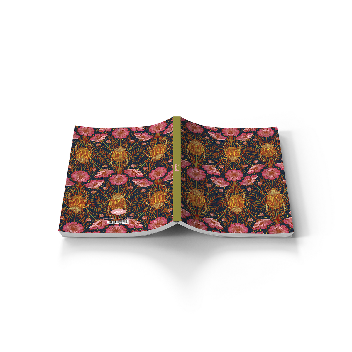 Beetles and Cosmos Classic Layflat Notebook