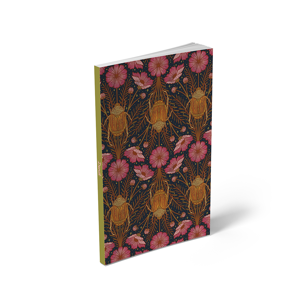Beetles and Cosmos Classic Layflat Notebook