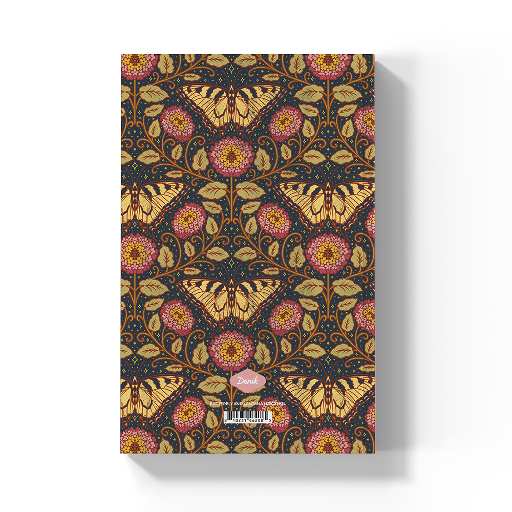 Butterfly and Lantana Classic Layflat Notebook
