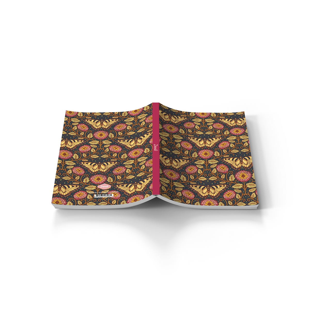 Butterfly and Lantana Classic Layflat Notebook