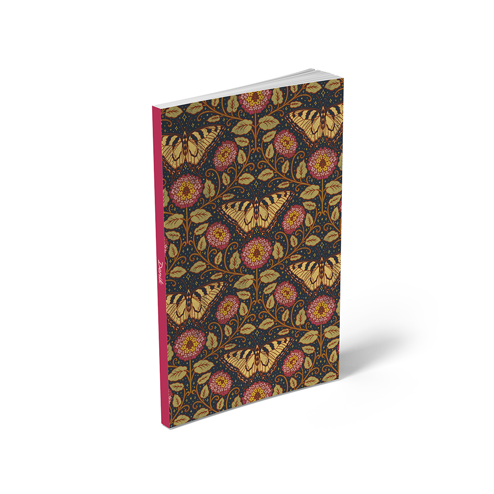 Butterfly and Lantana Classic Layflat Notebook