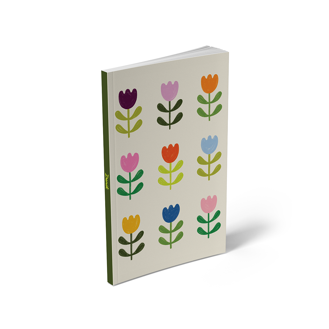 Nine Tulips Classic Layflat Notebook