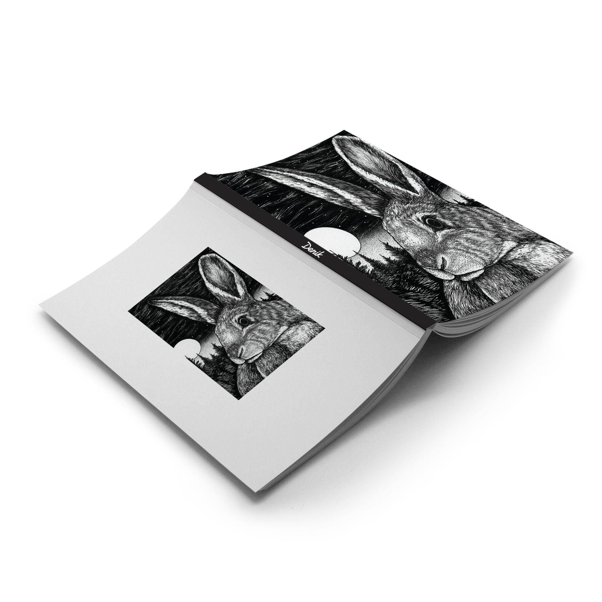 Stargazing Rabbit Classic Layflat Notebook