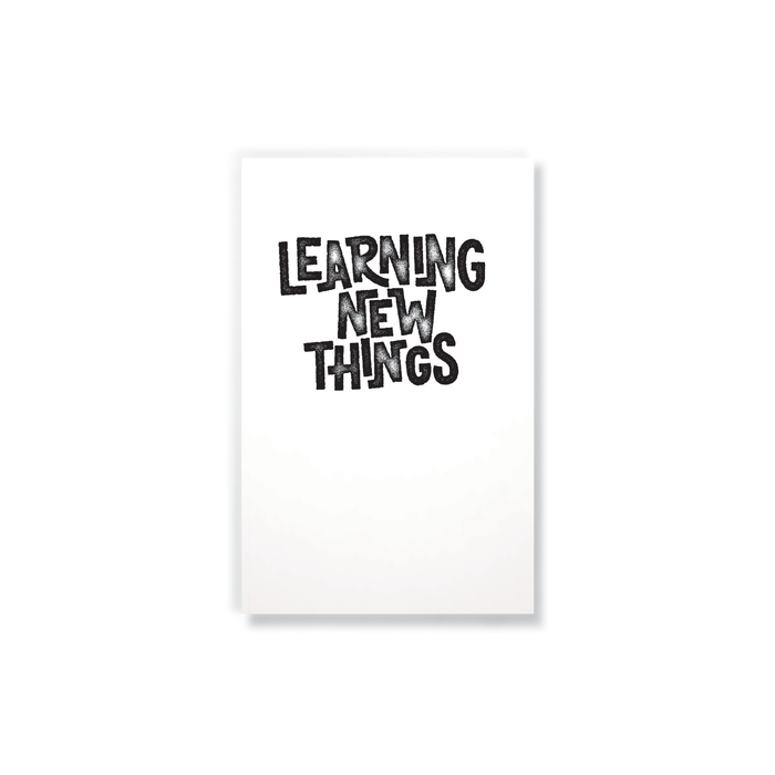 Learning New Things Notebook